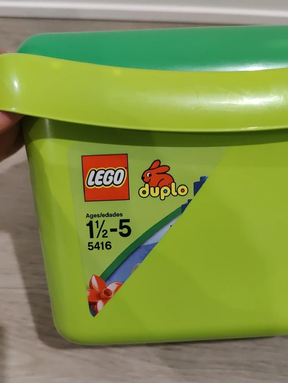 Lego Duplo Multicolor 44Pc assorted Blocks & Figures Green Storage Childrens Y2K